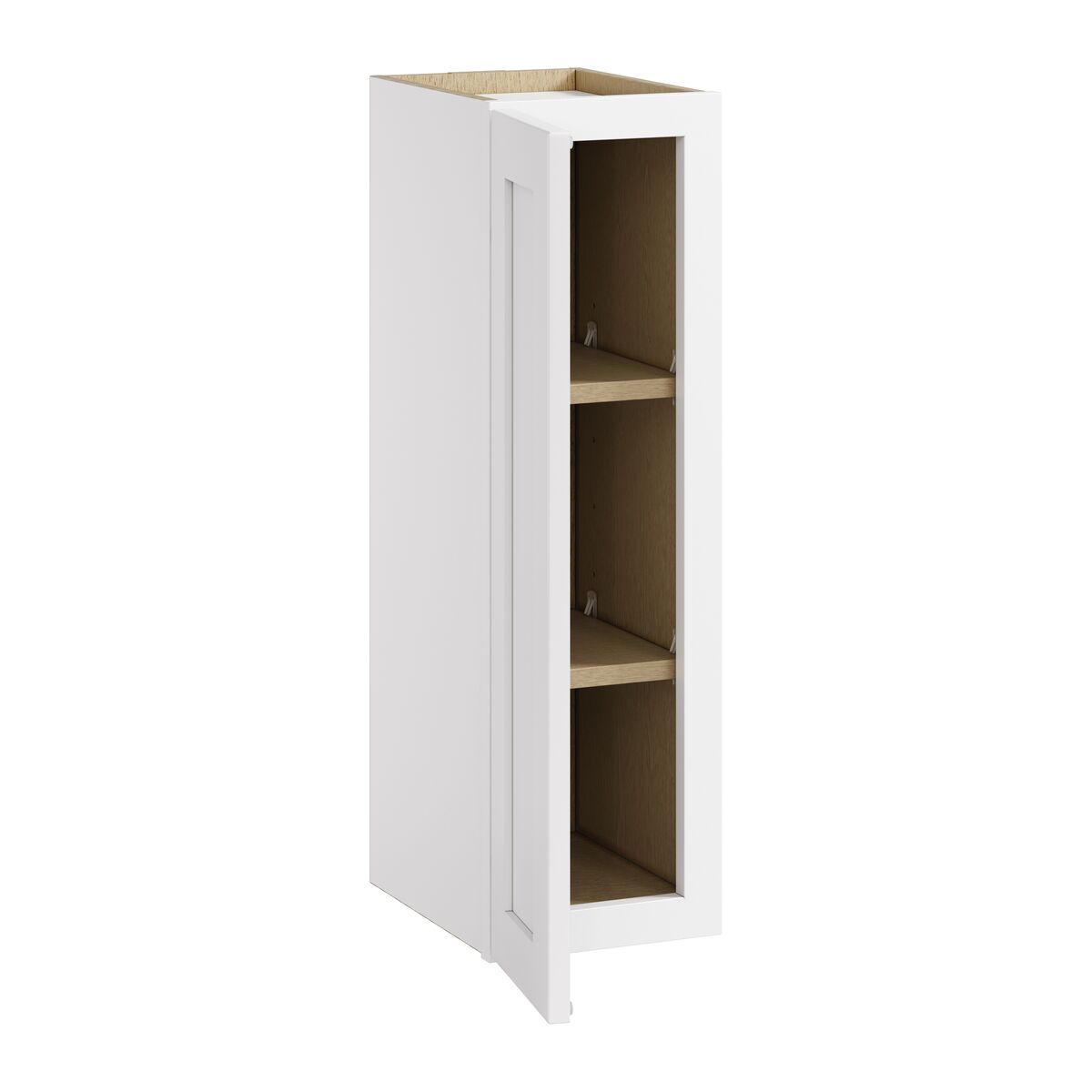 Whalen CLICK-IT Enfield 9-in W x 30-in H x 12-in D Classic White Birch Wall Ready To Assemble Plywood Cabinet (Raised Panel Shaker Door Style)