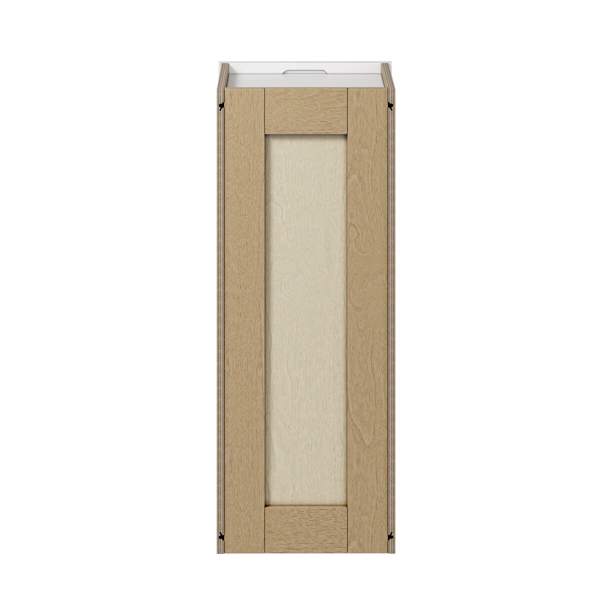 Whalen CLICK-IT Enfield 12-in W x 30-in H x 12-in D Classic White Birch Wall Ready To Assemble Plywood Cabinet (Raised Panel Shaker Door Style)