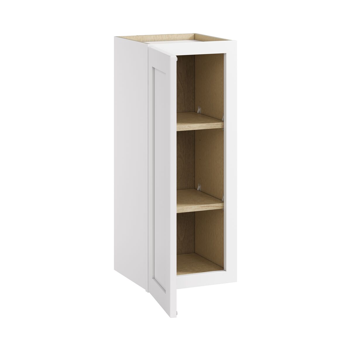 Whalen CLICK-IT Enfield 12-in W x 30-in H x 12-in D Classic White Birch Wall Ready To Assemble Plywood Cabinet (Raised Panel Shaker Door Style)