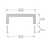 Richelieu Lambton (128mm) Center to Center Rectangular Handle Drawer Pull