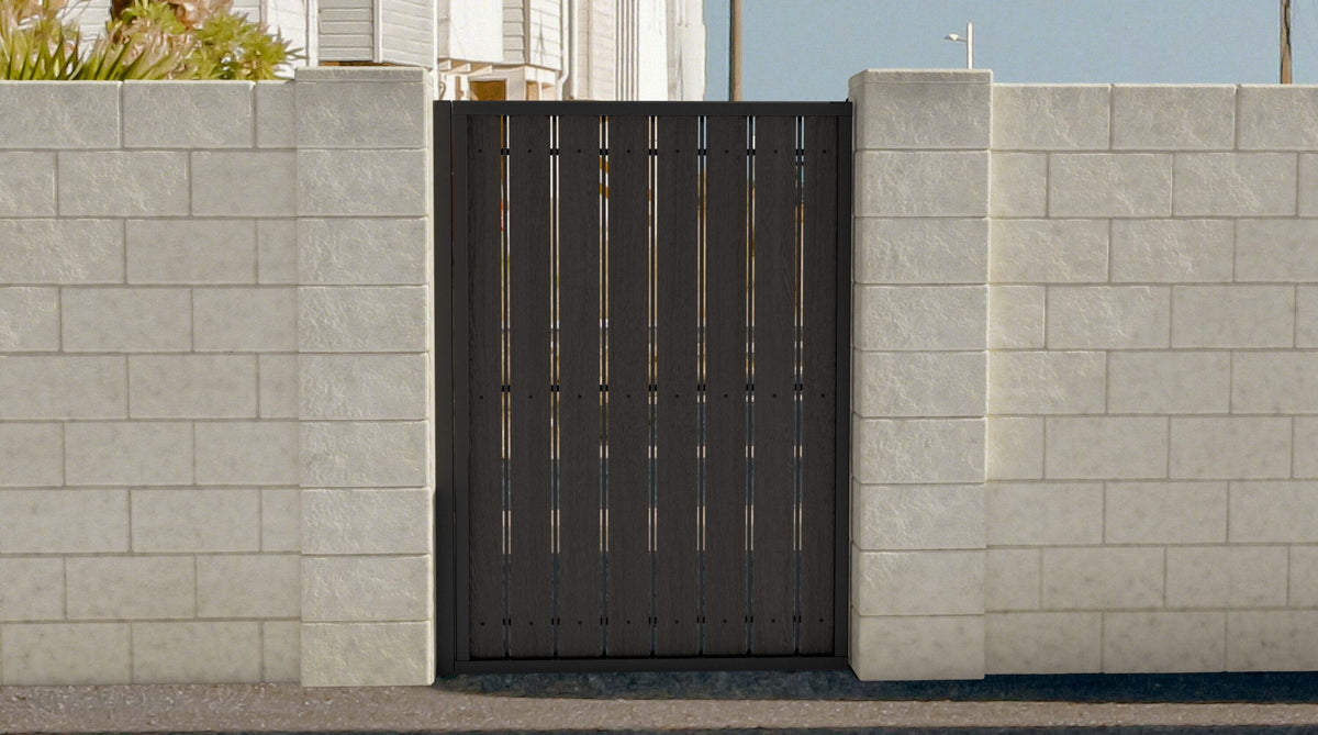 Natures Composites Composite Fence and Gate Picket - Square Top - Raven (Black) - 3/8in. x 3.5in. x 5 3/4ft. (10-Pack)