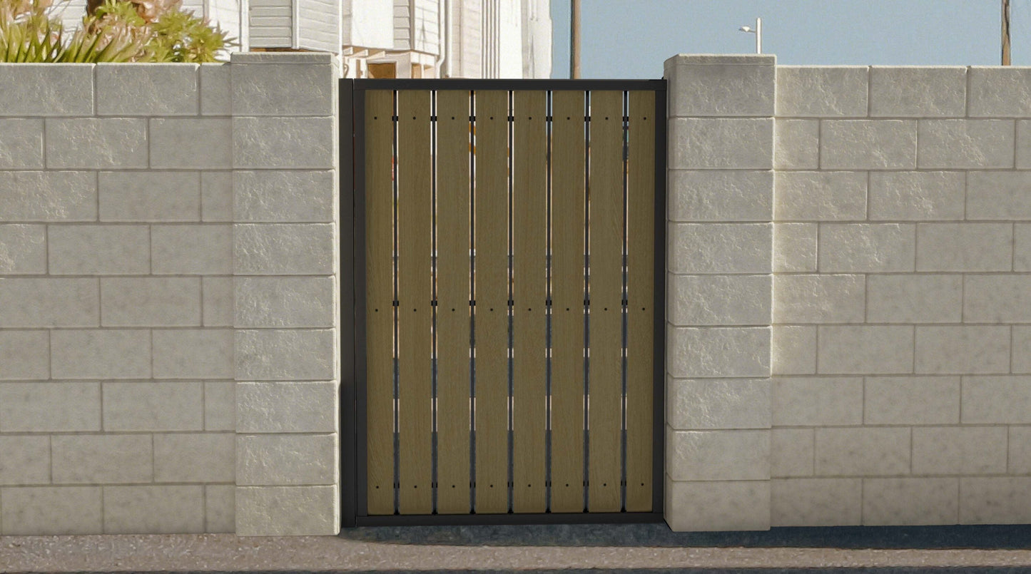 Natures Composites Composite Fence and Gate Picket - Square Top - Timber Brown - 3/8in. x 3.5in. x 5 3/4ft. (10-Pack)