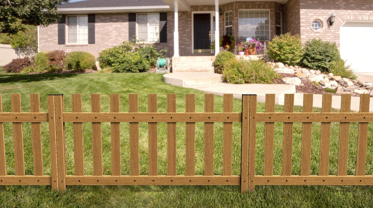 Natures Composites Composite Fence and Gate Picket - Square Top - Timber Brown - 3/8in. x 3.5in. x 5 3/4ft. (10-Pack)