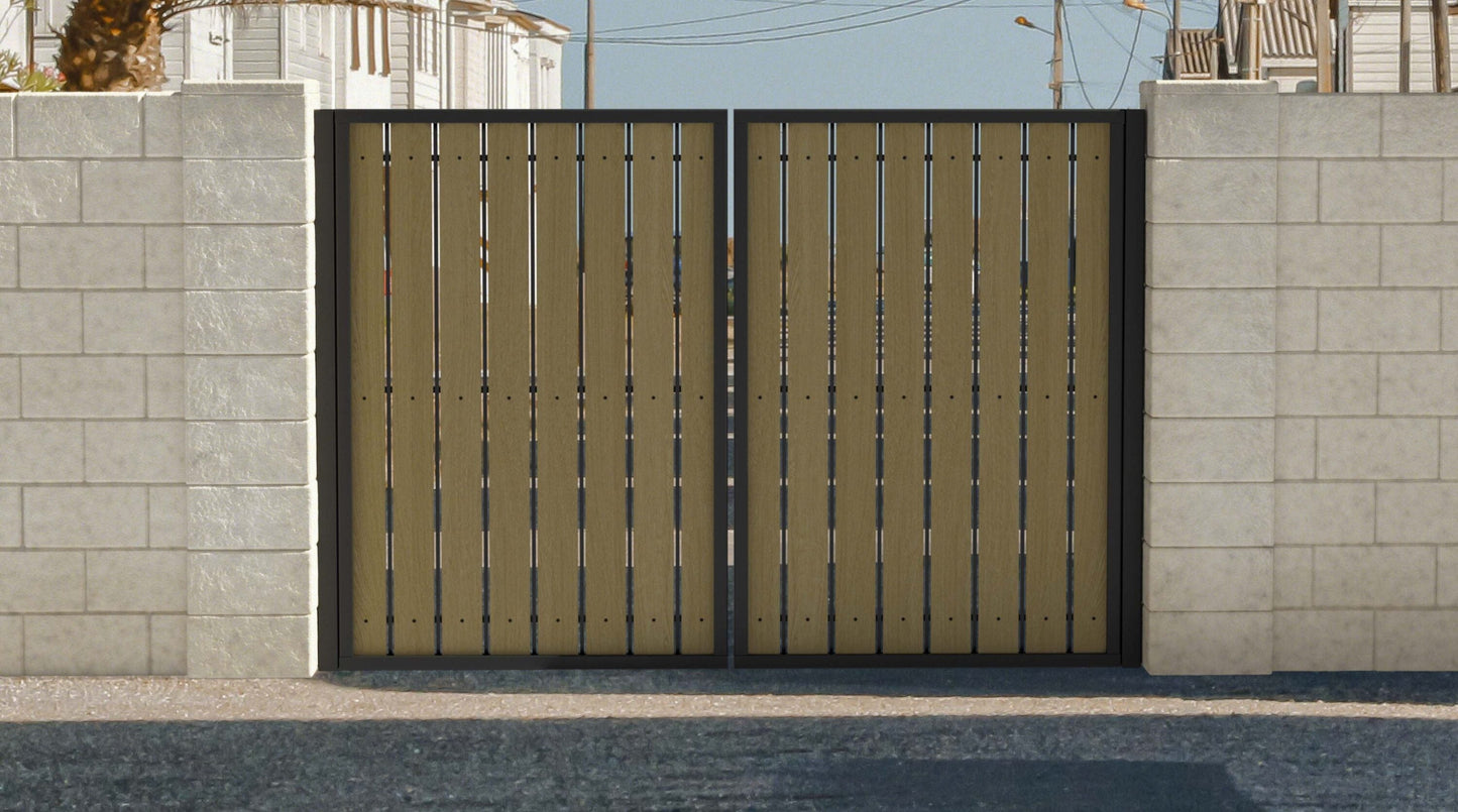 Natures Composites Composite Fence and Gate Picket - Square Top - Timber Brown - 3/8in. x 3.5in. x 5 3/4ft. (10-Pack)