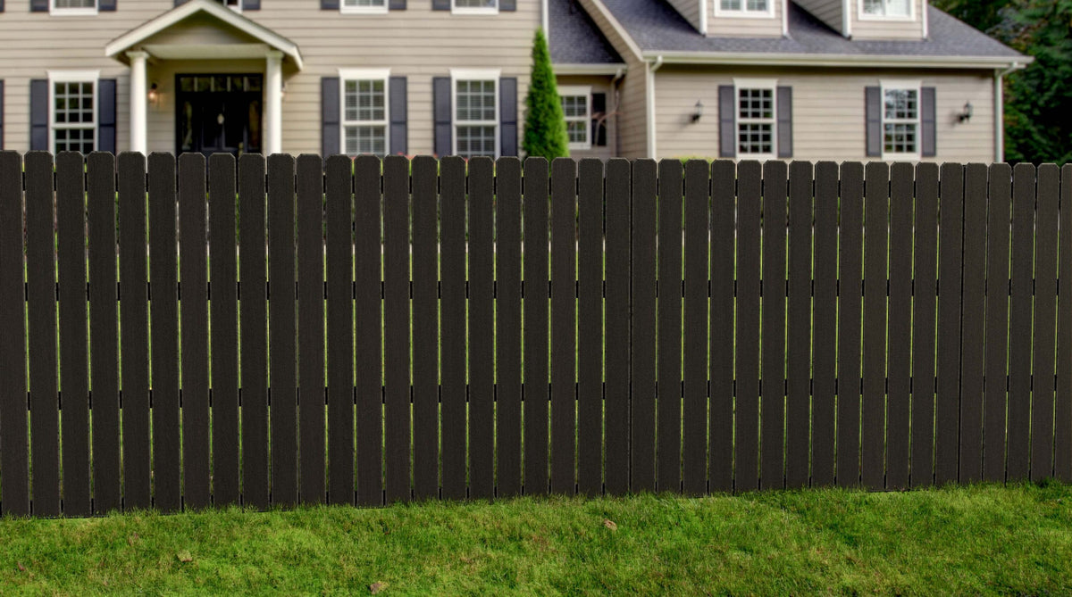Natures Composites Composite Fence and Gate Picket - Square Top - Raven (Black) - 3/8in. x 3.5in. x 5 3/4ft. (10-Pack)