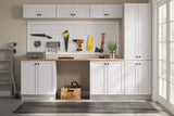 Whalen CLICK-IT Enfield 24-in W x 49.5-in H x 24-in D Classic White Birch Pantry Ready To Assemble Plywood Cabinet (Raised Panel Shaker Door Style)