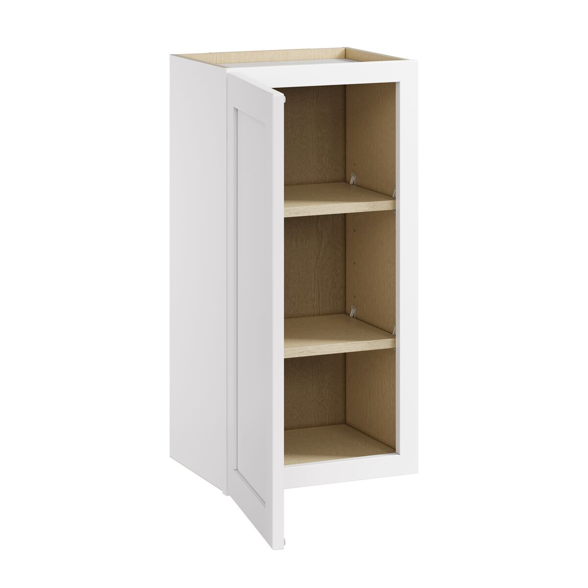 Whalen CLICK-IT Enfield 15-in W x 30-in H x 12-in D Classic White Birch Wall Ready To Assemble Plywood Cabinet (Raised Panel Shaker Door Style)