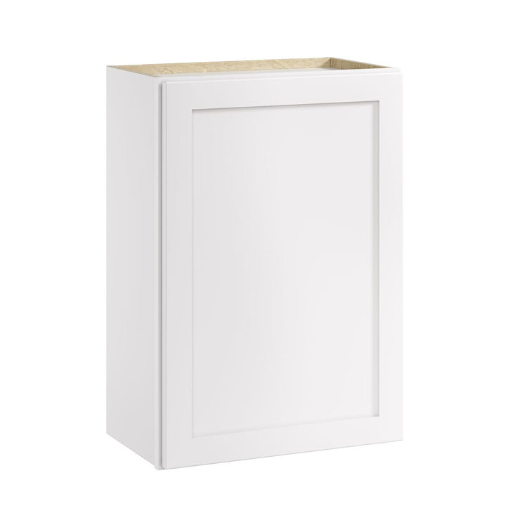 Whalen CLICK-IT Enfield 21-in W x 30-in H x 12-in D Classic White Birch Wall Ready To Assemble Plywood Cabinet (Raised Panel Shaker Door Style)