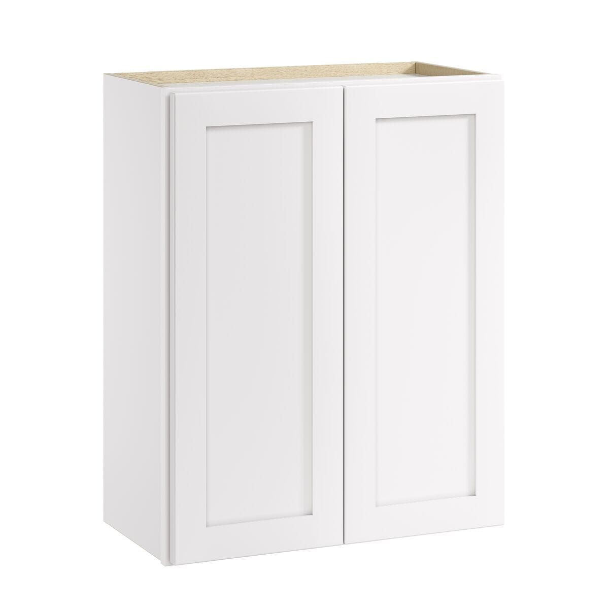 Whalen CLICK-IT Enfield 24-in W x 30-in H x 12-in D Classic White Birch Wall Ready To Assemble Plywood Cabinet (Raised Panel Shaker Door Style)