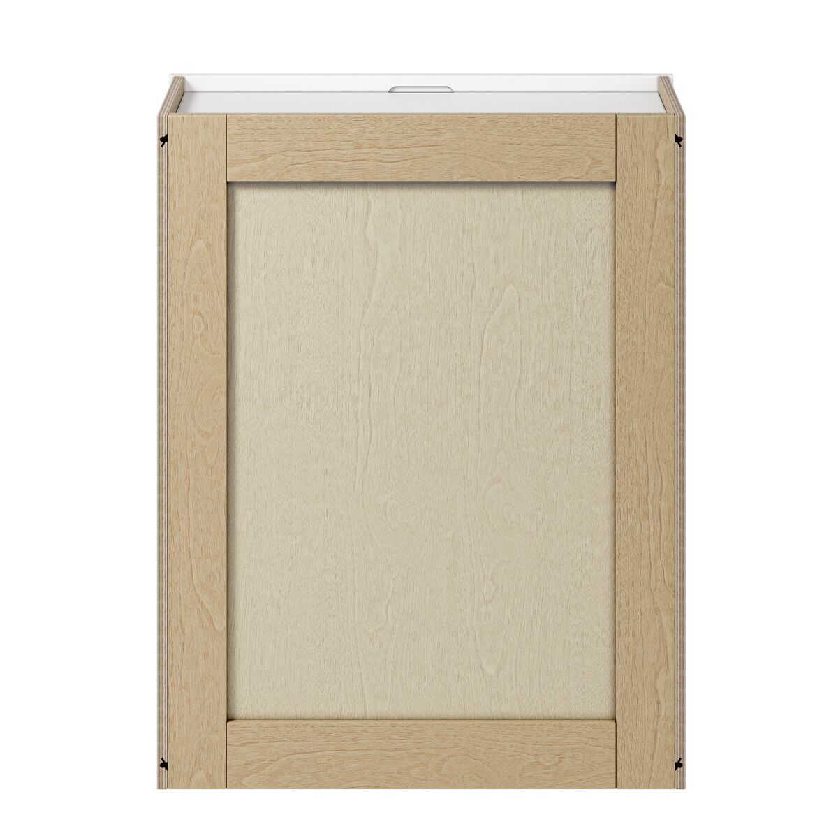 Whalen CLICK-IT Enfield 24-in W x 30-in H x 12-in D Classic White Birch Wall Ready To Assemble Plywood Cabinet (Raised Panel Shaker Door Style)