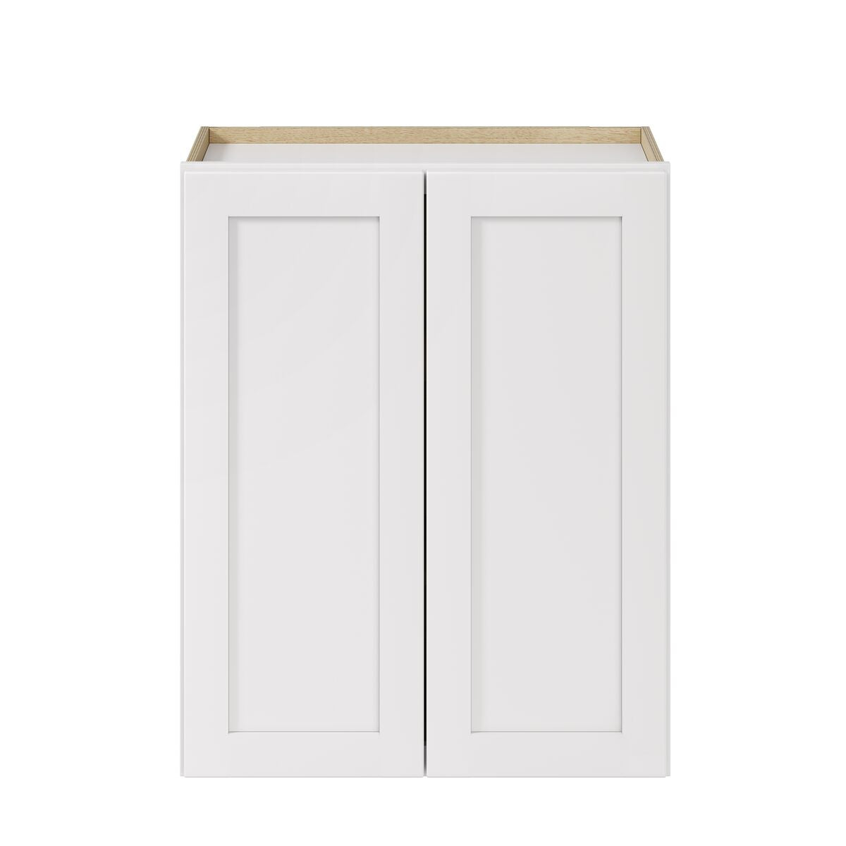 Whalen CLICK-IT Enfield 24-in W x 30-in H x 12-in D Classic White Birch Wall Ready To Assemble Plywood Cabinet (Raised Panel Shaker Door Style)