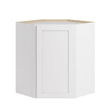Whalen CLICK-IT Enfield 24-in W x 30-in H x 24-in D Classic White Birch Diagonal Corner Wall Ready To Assemble Plywood Cabinet (Raised Panel Shaker Style)