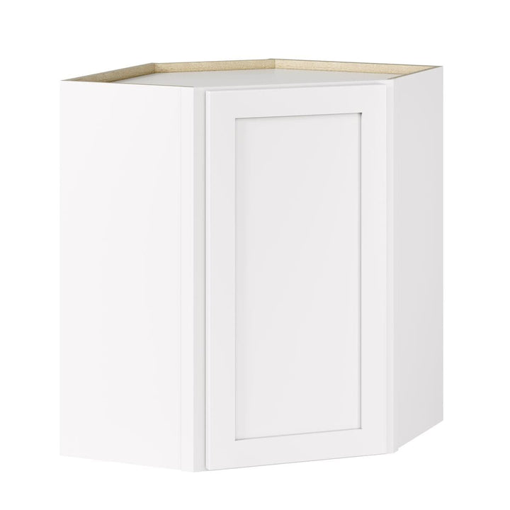 Whalen CLICK-IT Enfield 24-in W x 30-in H x 24-in D Classic White Birch Diagonal Corner Wall Ready To Assemble Plywood Cabinet (Raised Panel Shaker Style)