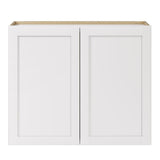 Whalen CLICK-IT Enfield 36-in W x 30-in H x 12-in D Classic White Birch Wall Ready To Assemble Plywood Cabinet (Raised Panel Shaker Door Style)