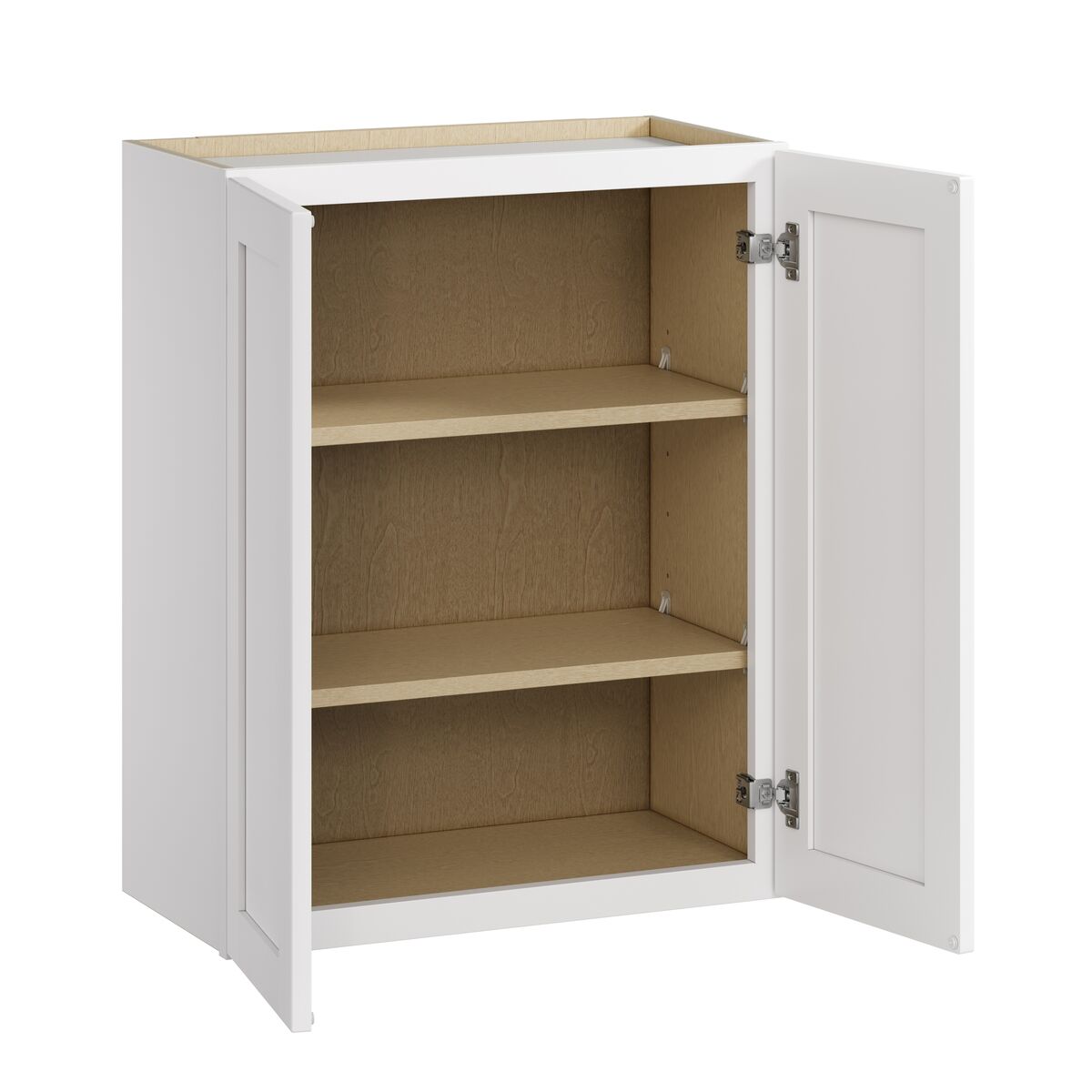 Whalen CLICK-IT Enfield 24-in W x 30-in H x 12-in D Classic White Birch Wall Ready To Assemble Plywood Cabinet (Raised Panel Shaker Door Style)
