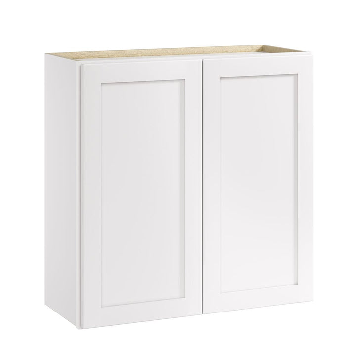 Whalen CLICK-IT Enfield 30-in W x 30-in H x 12-in D Classic White Birch Wall Ready To Assemble Plywood Cabinet (Raised Panel Shaker Door Style)