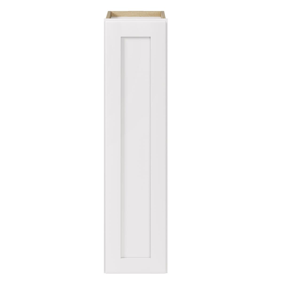 Whalen CLICK-IT Enfield 9-in W x 36-in H x 12-in D Classic White Birch Wall Ready To Assemble Plywood Cabinet (Raised Panel Shaker Door Style)