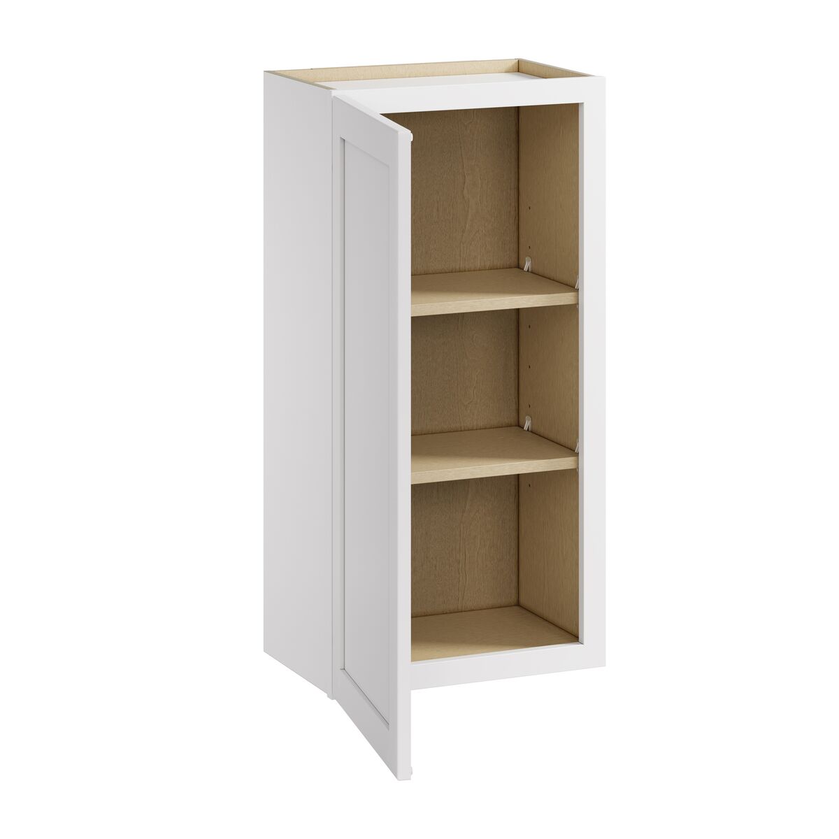 Whalen CLICK-IT Enfield 18-in W x 36-in H x 12-in D Classic White Birch Wall Ready To Assemble Plywood Cabinet (Raised Panel Shaker Door Style)