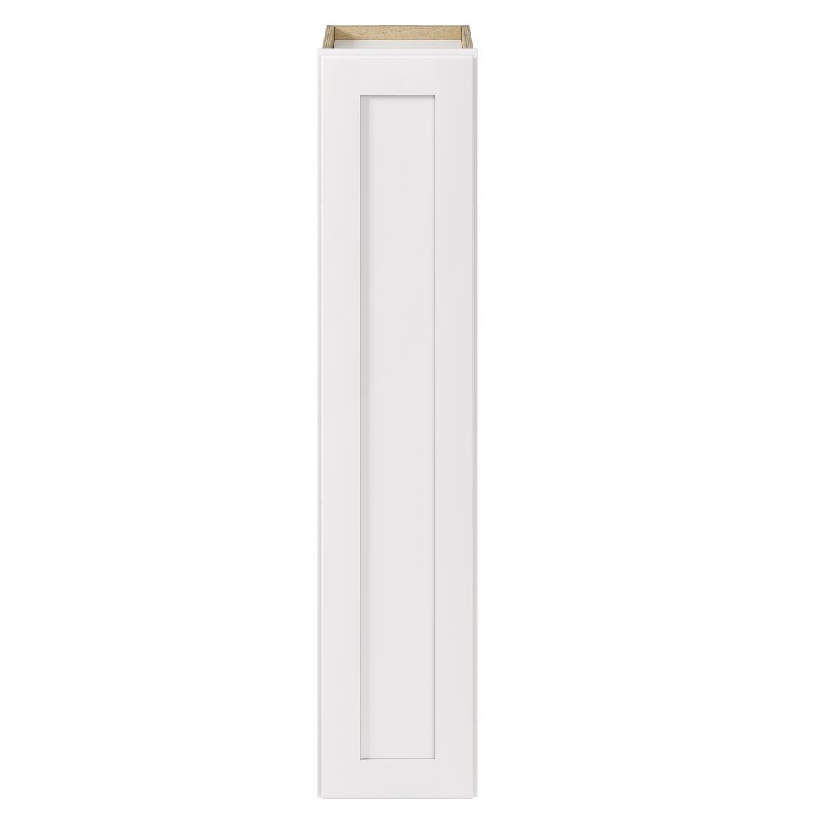 Whalen CLICK-IT Enfield 9-in W x 42-in H x 12-in D Classic White Birch Wall Ready To Assemble Plywood Cabinet (Raised Panel Shaker Door Style)