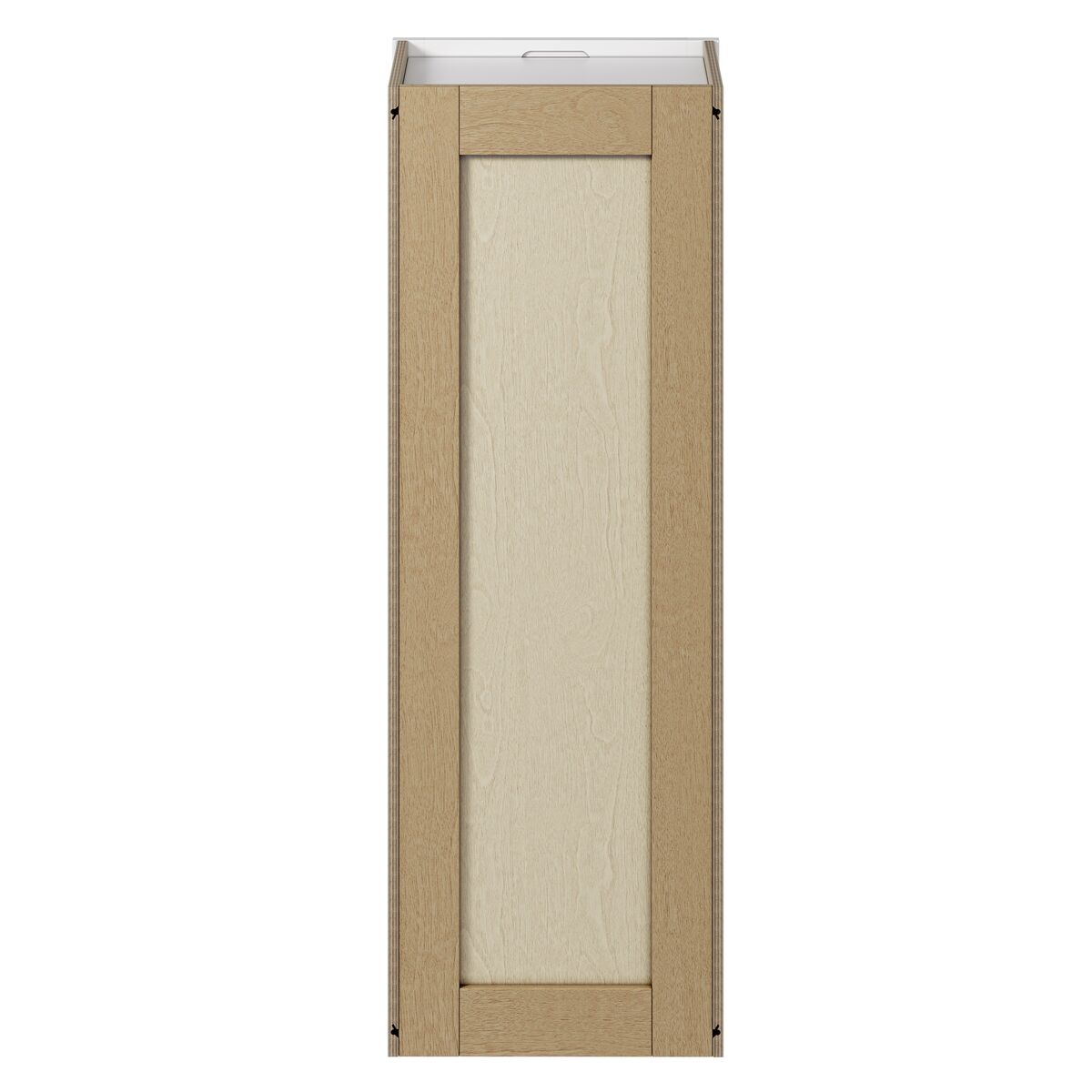 Whalen CLICK-IT Enfield 15-in W x 42-in H x 12-in D Classic White Birch Wall Ready To Assemble Plywood Cabinet (Raised Panel Shaker Door Style)