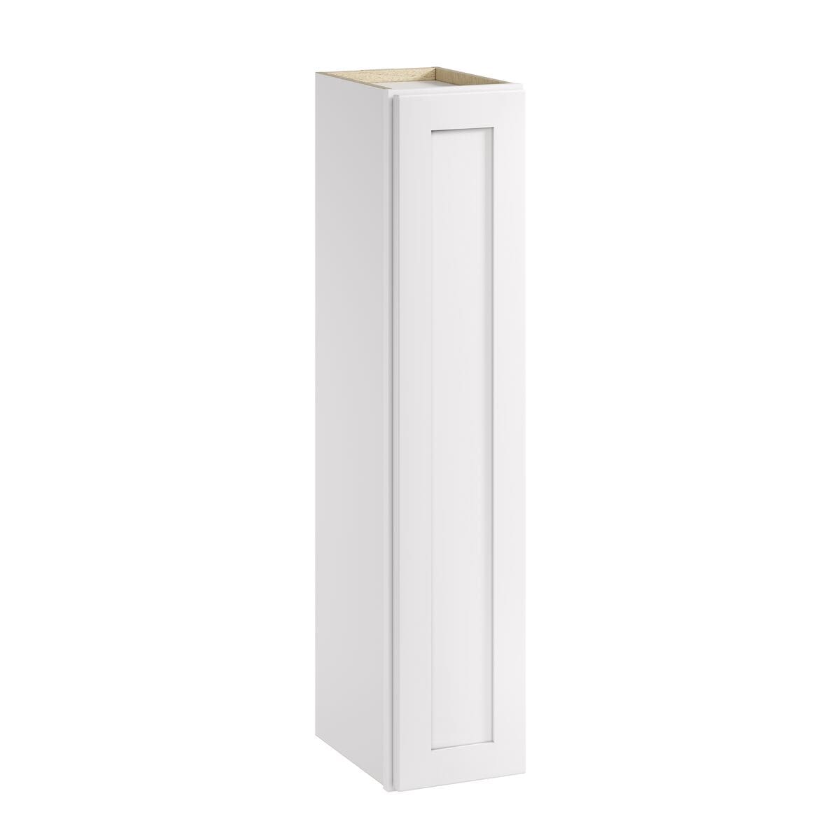 Whalen CLICK-IT Enfield 9-in W x 42-in H x 12-in D Classic White Birch Wall Ready To Assemble Plywood Cabinet (Raised Panel Shaker Door Style)