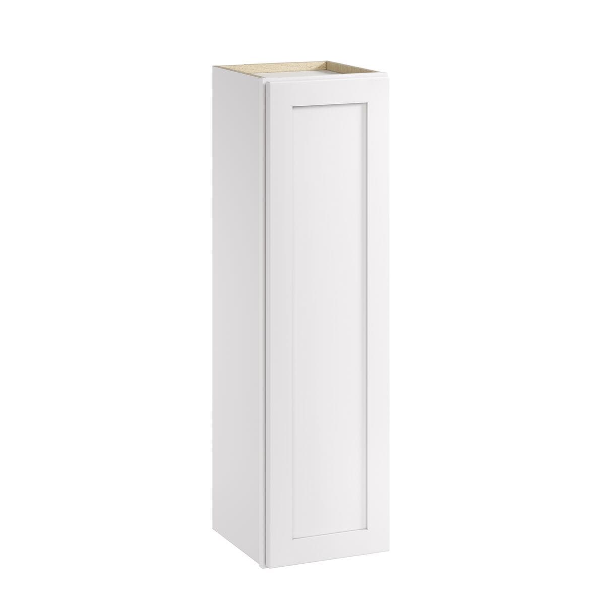 Whalen CLICK-IT Enfield 12-in W x 42-in H x 12-in D Classic White Birch Wall Ready To Assemble Plywood Cabinet (Raised Panel Shaker Door Style)