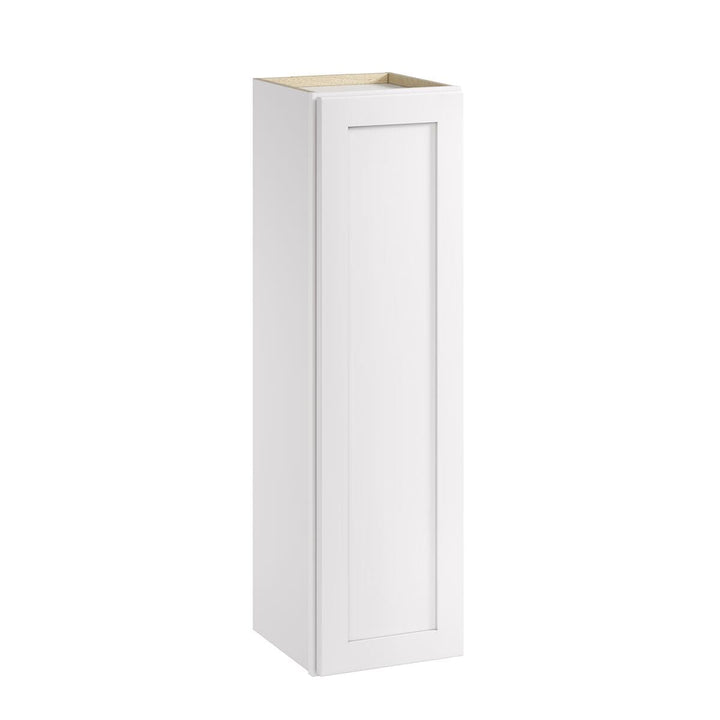Whalen CLICK-IT Enfield 12-in W x 42-in H x 12-in D Classic White Birch Wall Ready To Assemble Plywood Cabinet (Raised Panel Shaker Door Style)