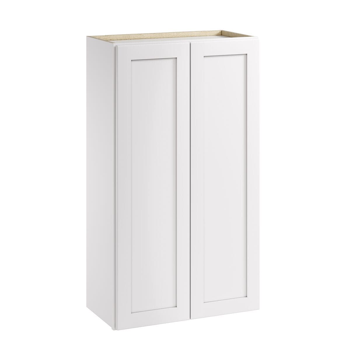 Whalen CLICK-IT Enfield 24-in W x 42-in H x 12-in D Classic White Birch Wall Ready To Assemble Plywood Cabinet (Raised Panel Shaker Door Style)