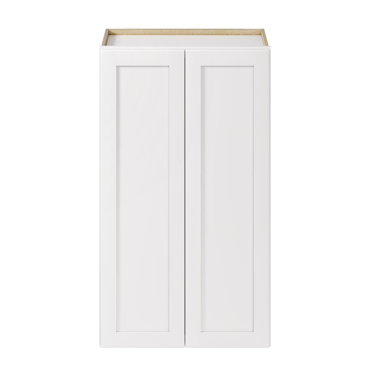 Whalen CLICK-IT Enfield 24-in W x 42-in H x 12-in D Classic White Birch Wall Ready To Assemble Plywood Cabinet (Raised Panel Shaker Door Style)