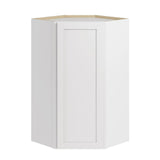 Whalen CLICK-IT Enfield 24-in W x 42-in H x 24-in D Classic White Birch Diagonal Corner Wall Ready To Assemble Plywood Cabinet (Raised Panel Shaker Style)