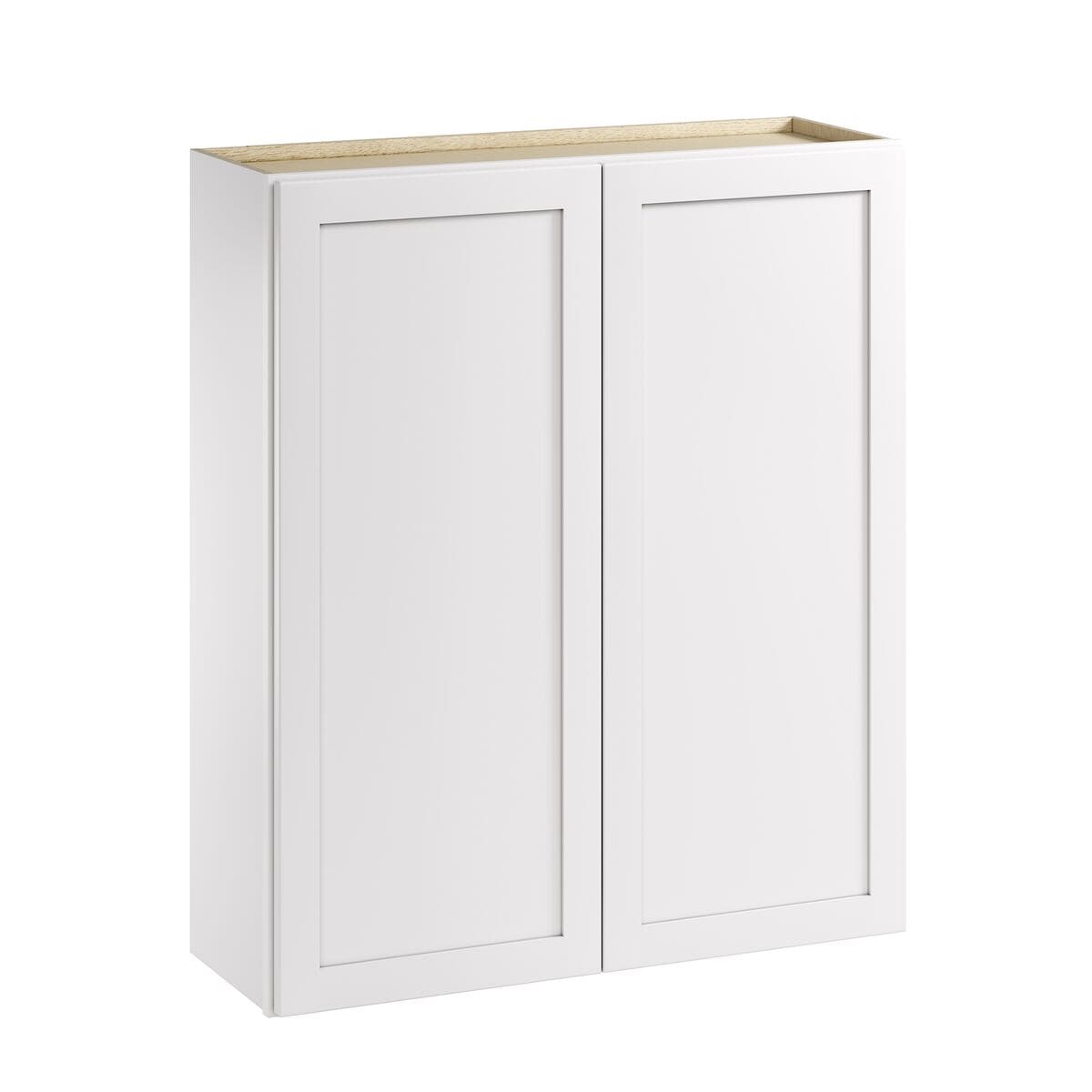 Whalen CLICK-IT Enfield 36-in W x 42-in H x 12-in D Classic White Birch Wall Ready To Assemble Plywood Cabinet (Raised Panel Shaker Door Style)