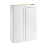 Whalen CLICK-IT Enfield 30-in W x 42-in H x 12-in D Classic White Birch Wall Ready To Assemble Plywood Cabinet (Raised Panel Shaker Door Style)