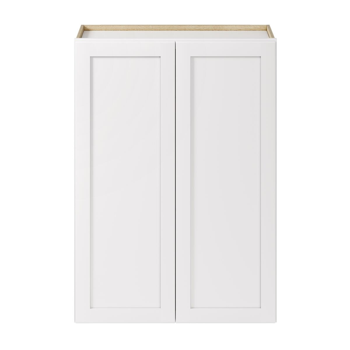 Whalen CLICK-IT Enfield 30-in W x 42-in H x 12-in D Classic White Birch Wall Ready To Assemble Plywood Cabinet (Raised Panel Shaker Door Style)