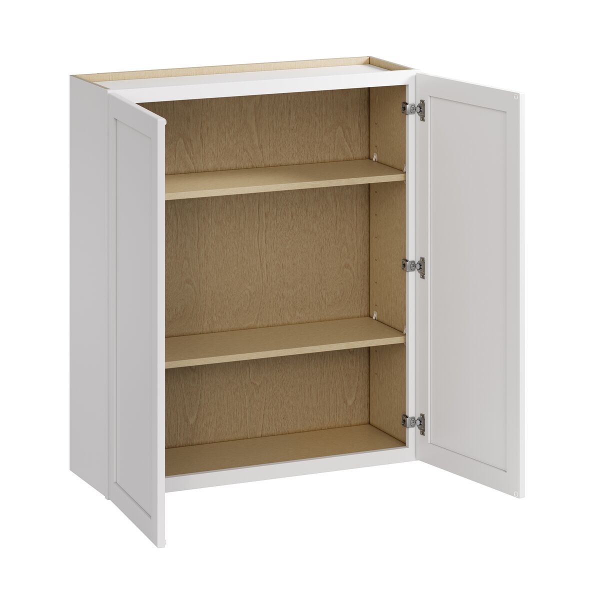 Whalen CLICK-IT Enfield 36-in W x 42-in H x 12-in D Classic White Birch Wall Ready To Assemble Plywood Cabinet (Raised Panel Shaker Door Style)