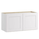 Whalen CLICK-IT Enfield 30-in W x 15-in H x 12-in D Classic White Birch Wall Ready To Assemble Plywood Cabinet (Raised Panel Shaker Door Style)