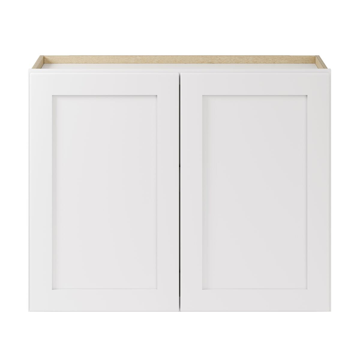 Whalen CLICK-IT Enfield 30-in W x 24-in H x 12-in D Classic White Birch Wall Ready To Assemble Plywood Cabinet (Raised Panel Shaker Door Style)