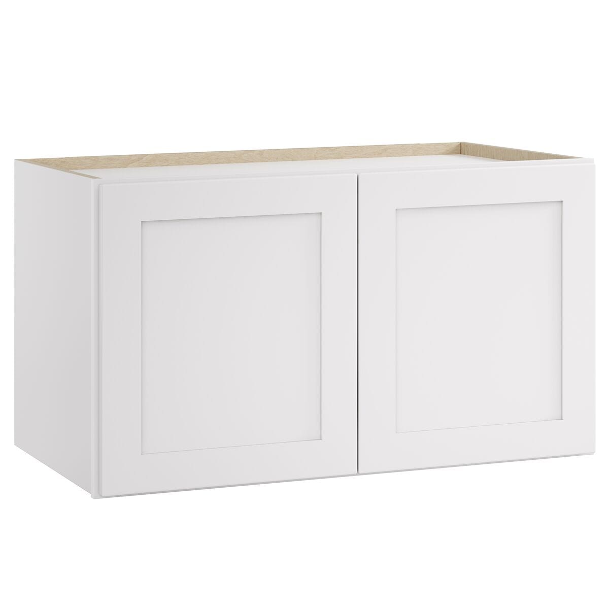 Whalen CLICK-IT Enfield 30-in W x 18-in H x 24-in D Classic White Birch Wall Ready To Assemble Plywood Cabinet (Raised Panel Shaker Door Style)