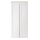Whalen CLICK-IT Enfield 24-in W x 49.5-in H x 24-in D Classic White Birch Pantry Ready To Assemble Plywood Cabinet (Raised Panel Shaker Door Style)