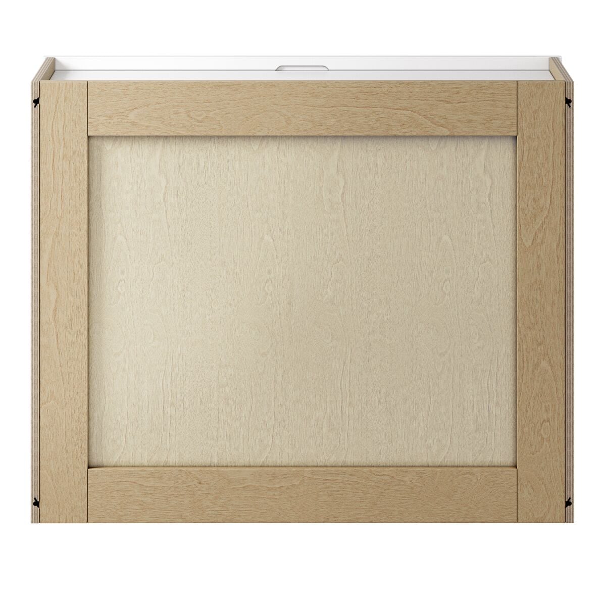 Whalen CLICK-IT Enfield 30-in W x 24-in H x 12-in D Classic White Birch Wall Ready To Assemble Plywood Cabinet (Raised Panel Shaker Door Style)
