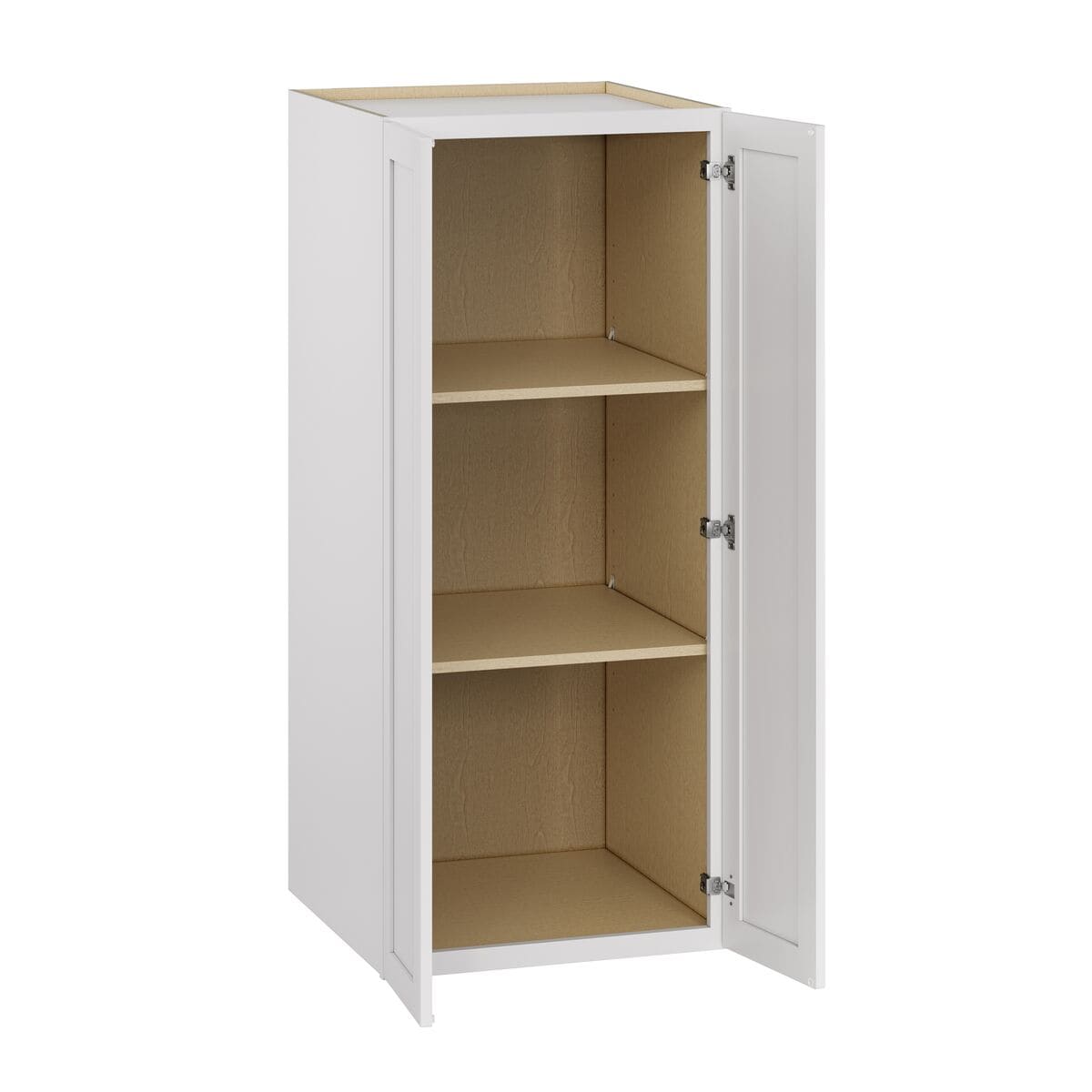 Whalen CLICK-IT Enfield 24-in W x 55.5-in H x 24-in D Classic White Birch Pantry Ready To Assemble Plywood Cabinet (Raised Panel Shaker Door Style)