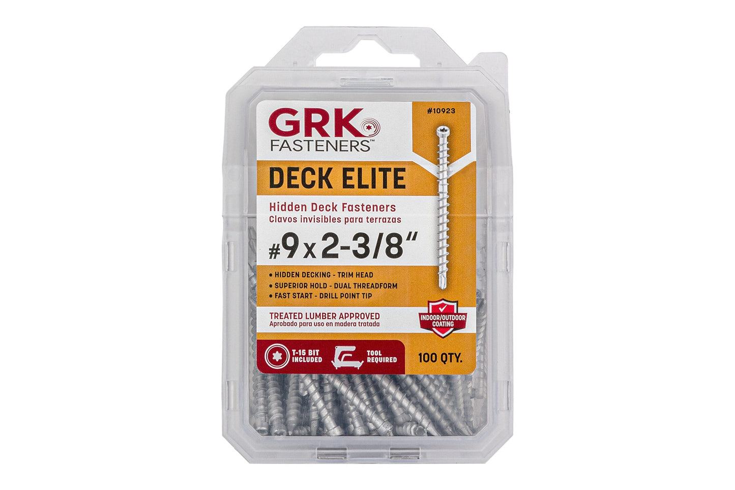 GRK 2.375-in Silver Hidden Deck Fastener 25-sq ft (100-Pack)
