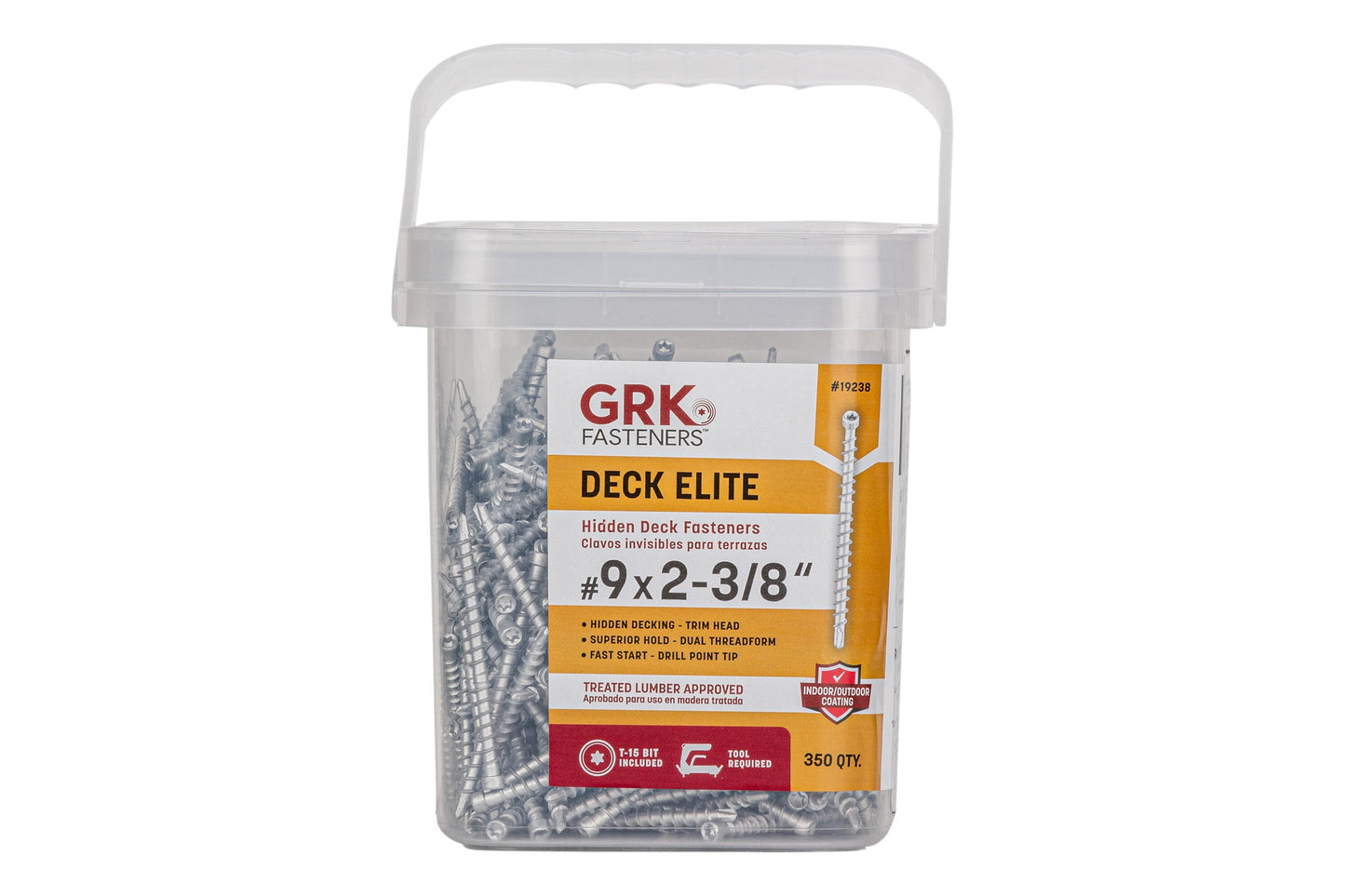 GRK 2.375-in Silver Hidden Deck Fastener 100-sq ft (350-Pack)