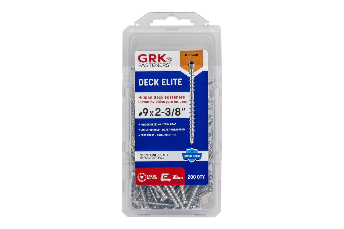 GRK 2.375-in Silver Hidden Deck Fastener 50-sq ft (200-Pack)