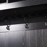Flash Furniture Fraser Modern 11.75-in Black Composite Hall Tree