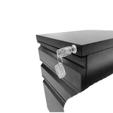 GZMR 3 Drawer File Cabinet Black 3-Drawer 14.57-in File Cabinet