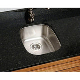 Undermount Stainless Steel 15 in. Single Bowl Bar Sink