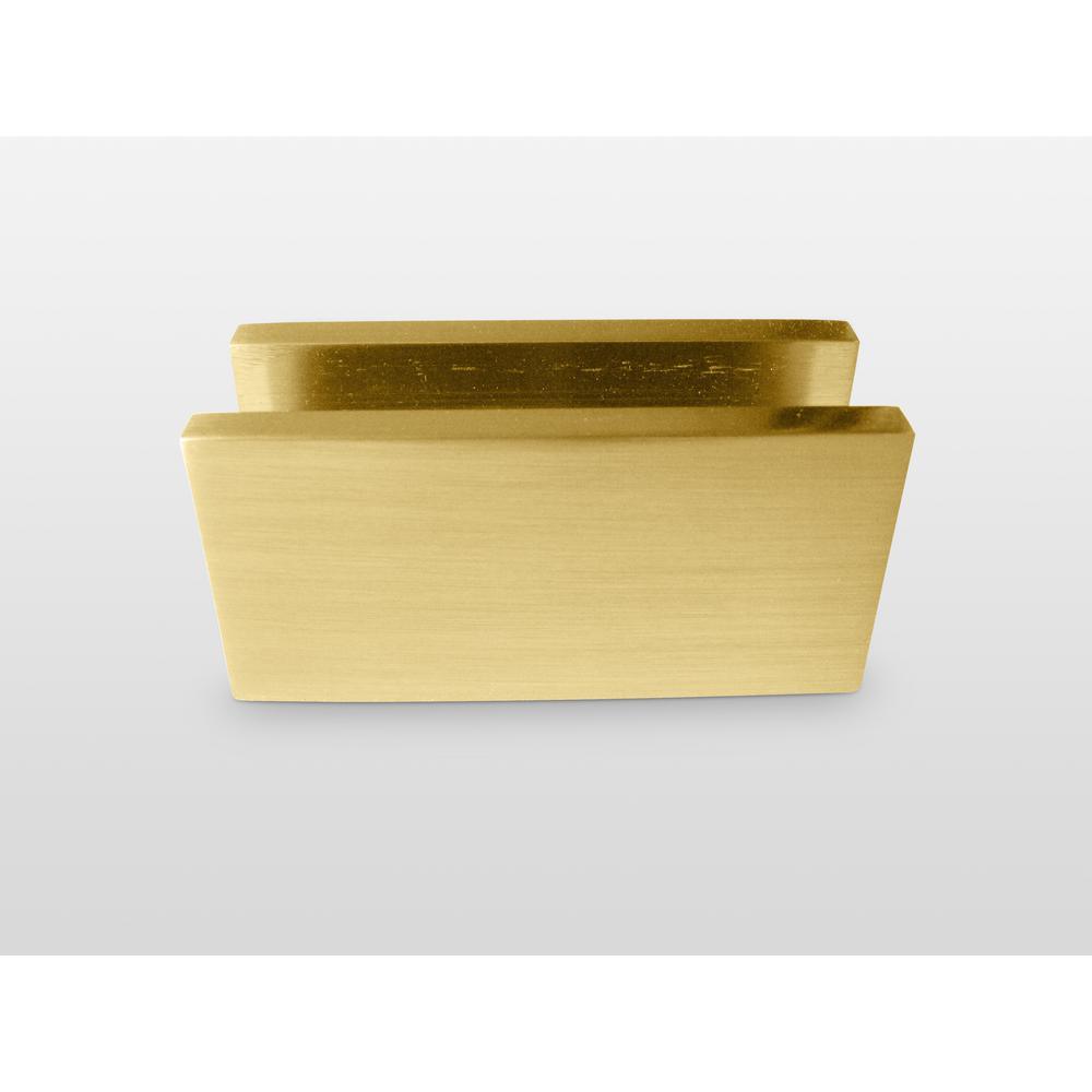 34 in. x 58 in. Frameless Glass Hinged Bathtub Door in Satin Brass - Super Arbor