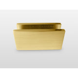 34 in. x 58 in. Frameless Glass Hinged Bathtub Door in Satin Brass - Super Arbor