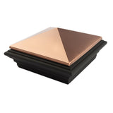 Deckorators 8-in x 8-in Copper Cast Stone Deck Post Cap