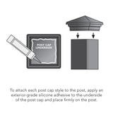 Deckorators 4-in x 4-in VersaCap Copper Plastic Deck Post Cap